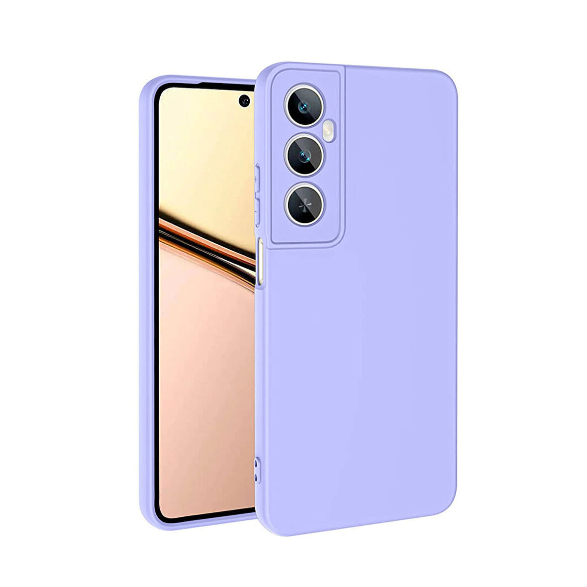 Forzacase Realme C65 4G ile uyumlu Liquid Serisi İçi Kadife Lansman Silikon Kılıf