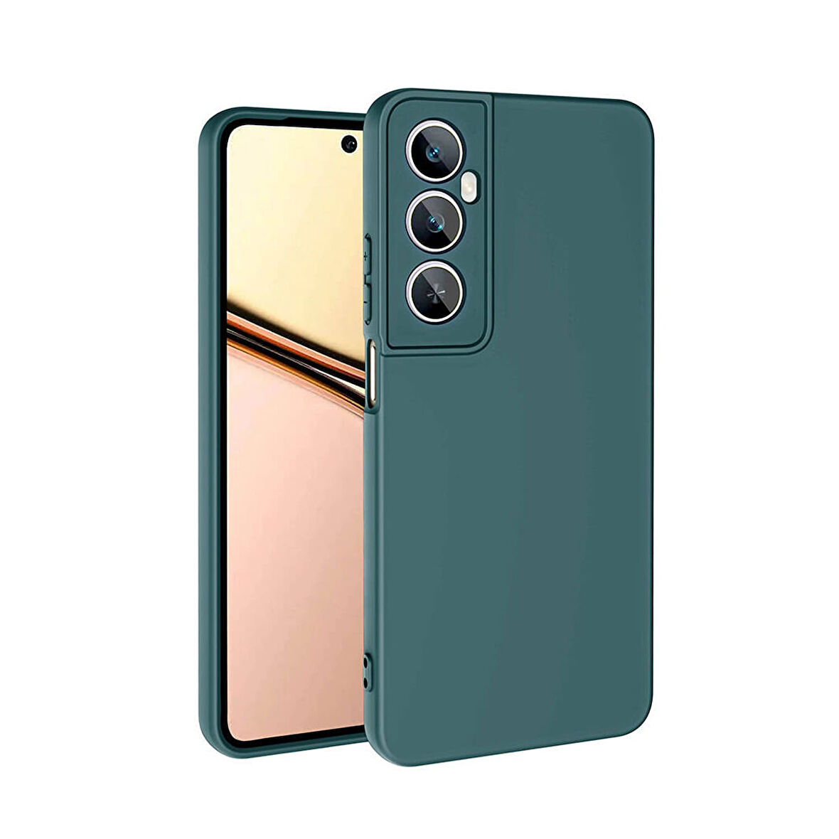 Forzacase Realme C65 4G ile uyumlu Liquid Serisi İçi Kadife Lansman Silikon Kılıf