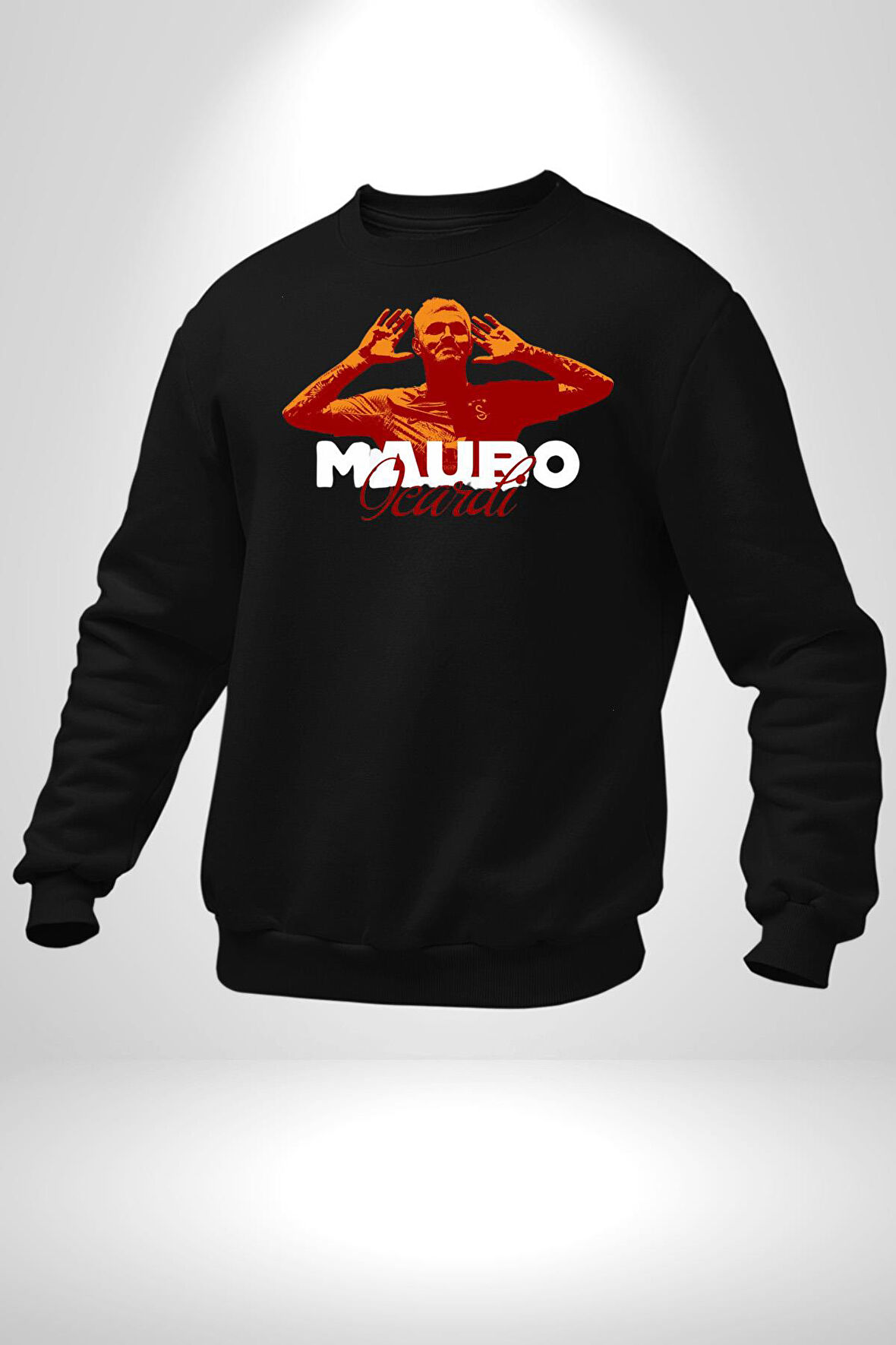 Mauro Icardi Gol Sevinci Kadın Erkek Siyah Sweatshirt 