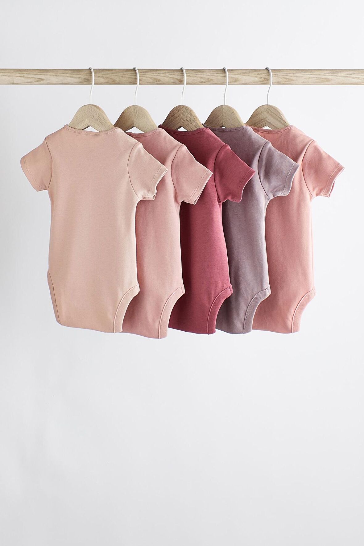 % 100 Pamuklu Pembe 5’li Body Zıbın Set