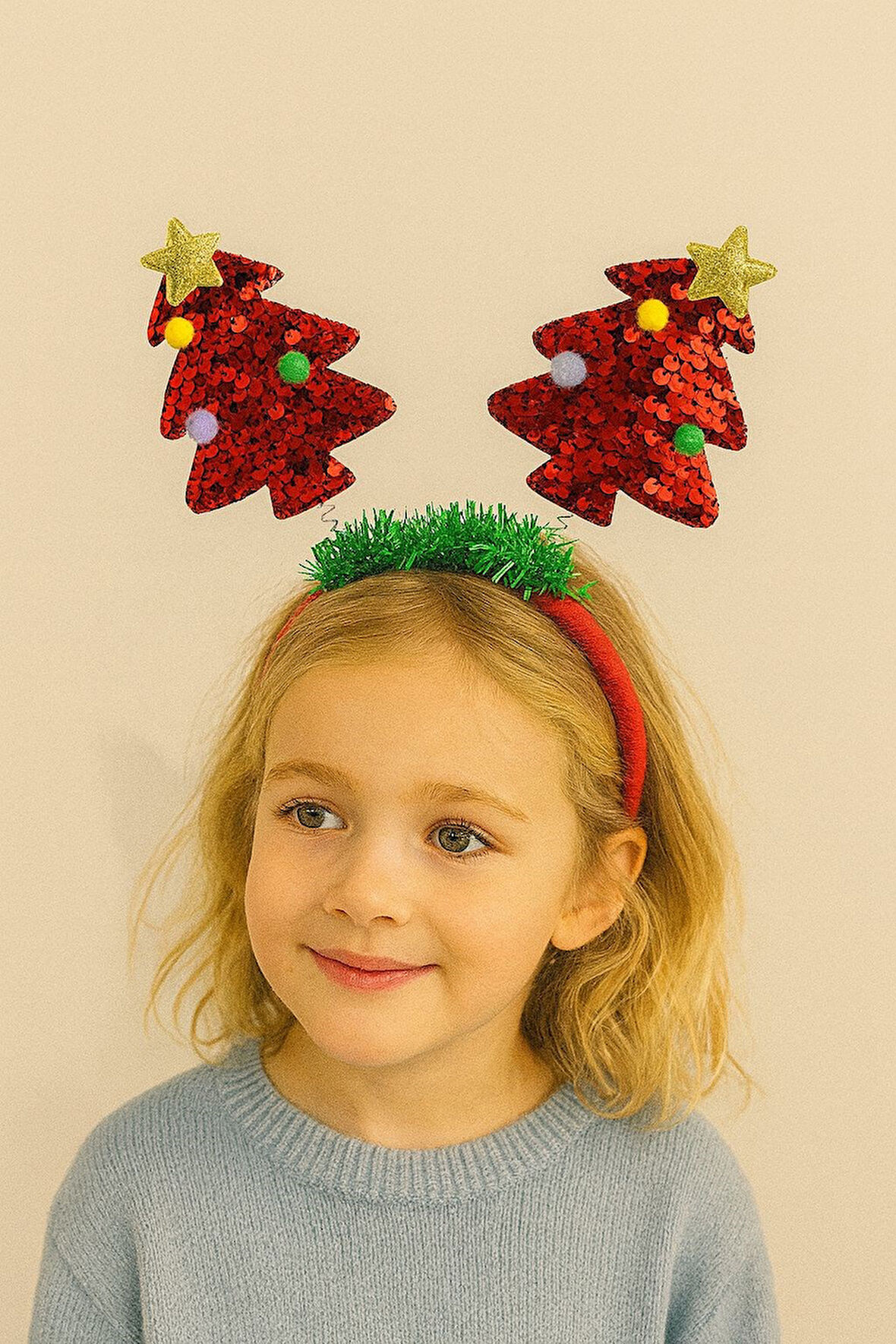 Yılbaşı Ağaçlı Işıltılı Taç – Kutlama ve Parti Aksesuarı (1)