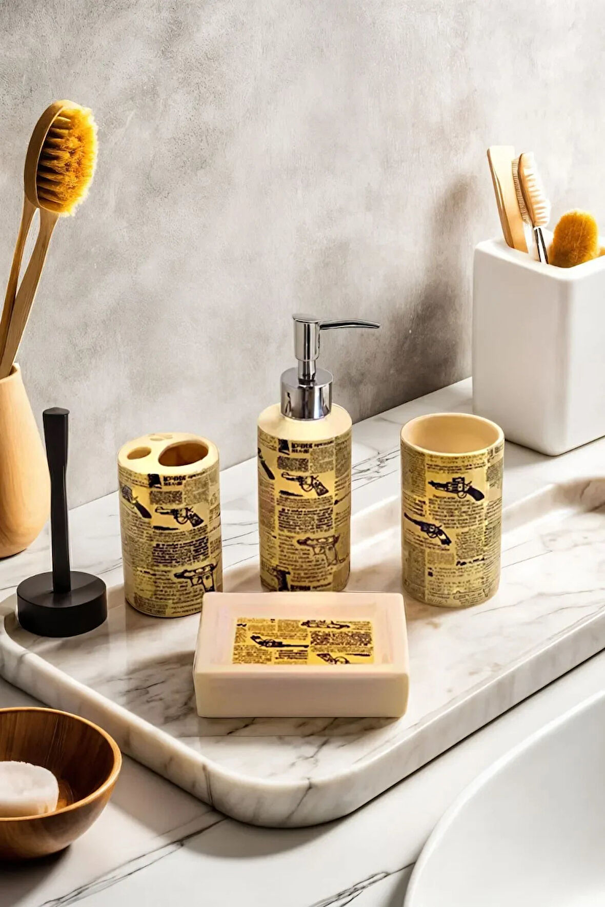 4'lü Est Belle Seramik Banyo Seti (5)