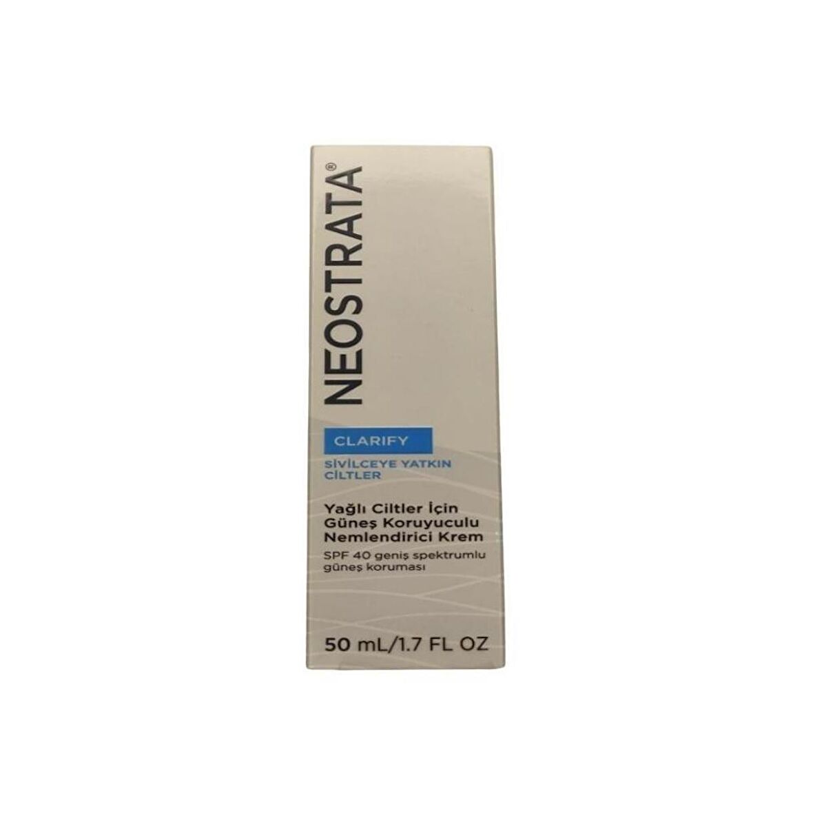 Clarify Güneş Koruyuculu Nemlendirici Krem SPF40 50ml