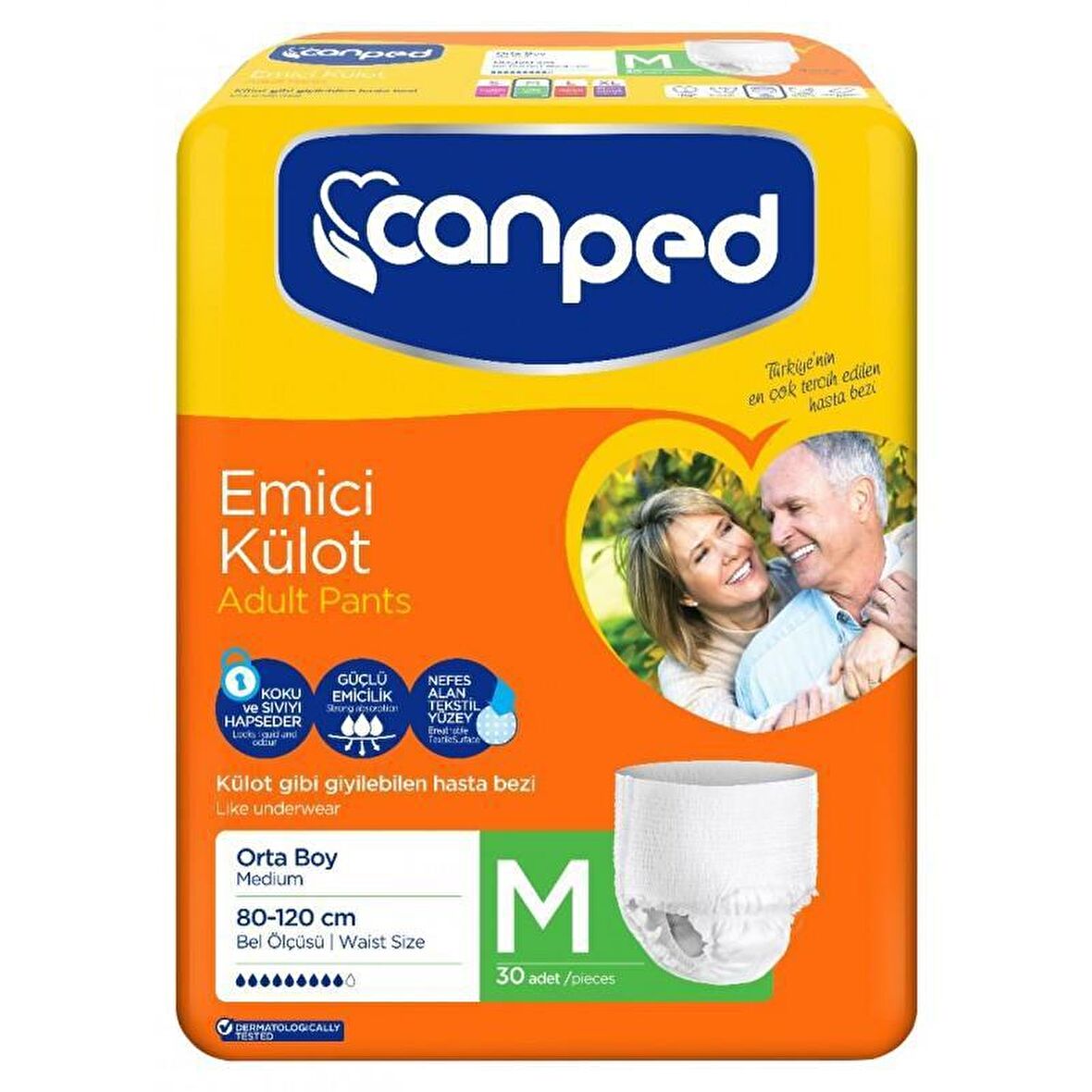 Canped Emici Külot Hasta Bezi Orta 30lu