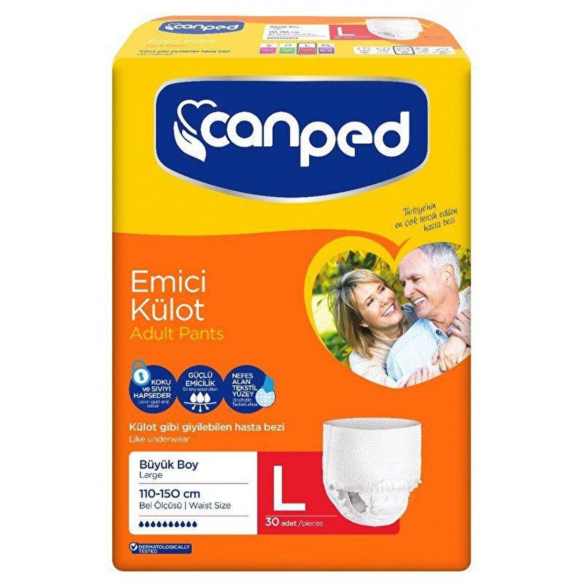 Canped Emici Külot Hasta Bezi Large 30lu