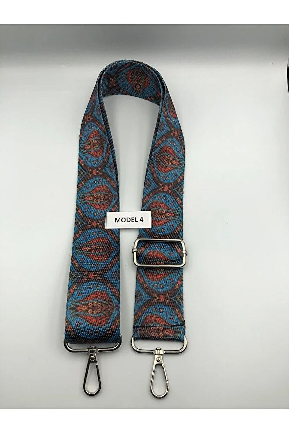 Ayarlanabilir Çanta Askısı Çanta Sapı Çanta Aksesuarı 4cm X 120cm Etnik Desen 1