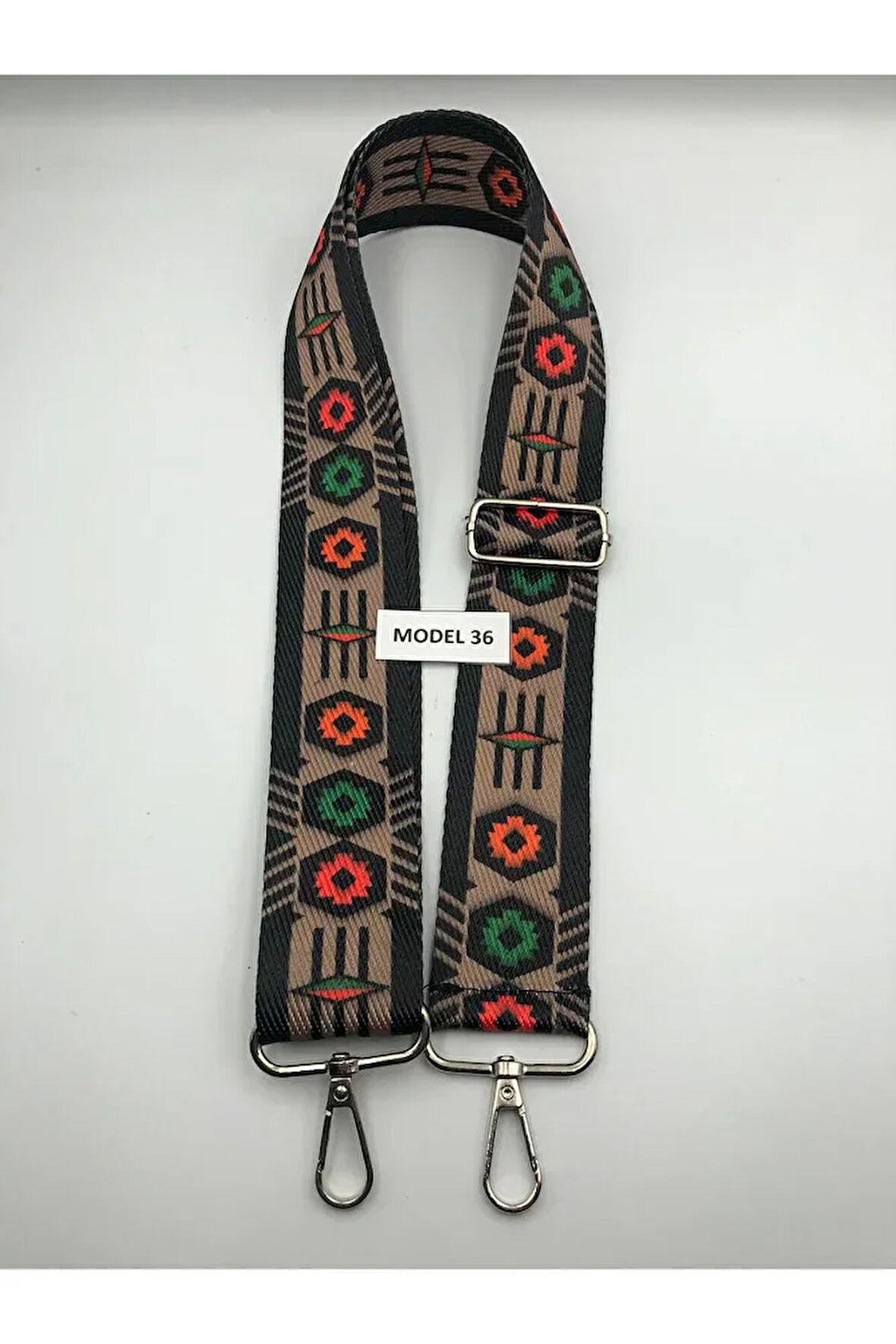 Ayarlanabilir Çanta Askısı Çanta Sapı Çanta Aksesuarı 4cm X 120cm Etnik Desen 4