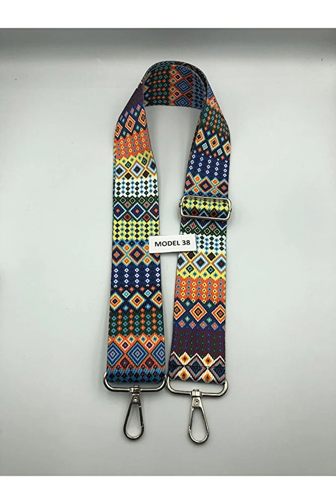 Ayarlanabilir Çanta Askısı Çanta Sapı Çanta Aksesuarı 4cm X 120cm Etnik Desen 4