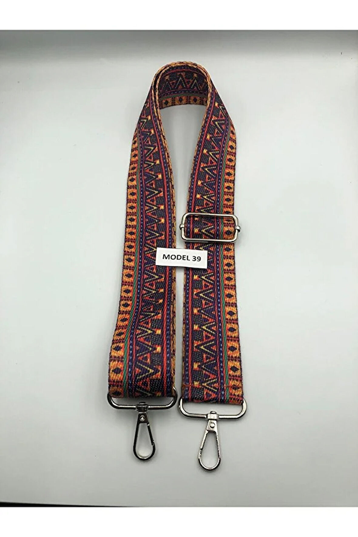 Ayarlanabilir Çanta Askısı Çanta Sapı Çanta Aksesuarı 4cm X 120cm Etnik Desen 4