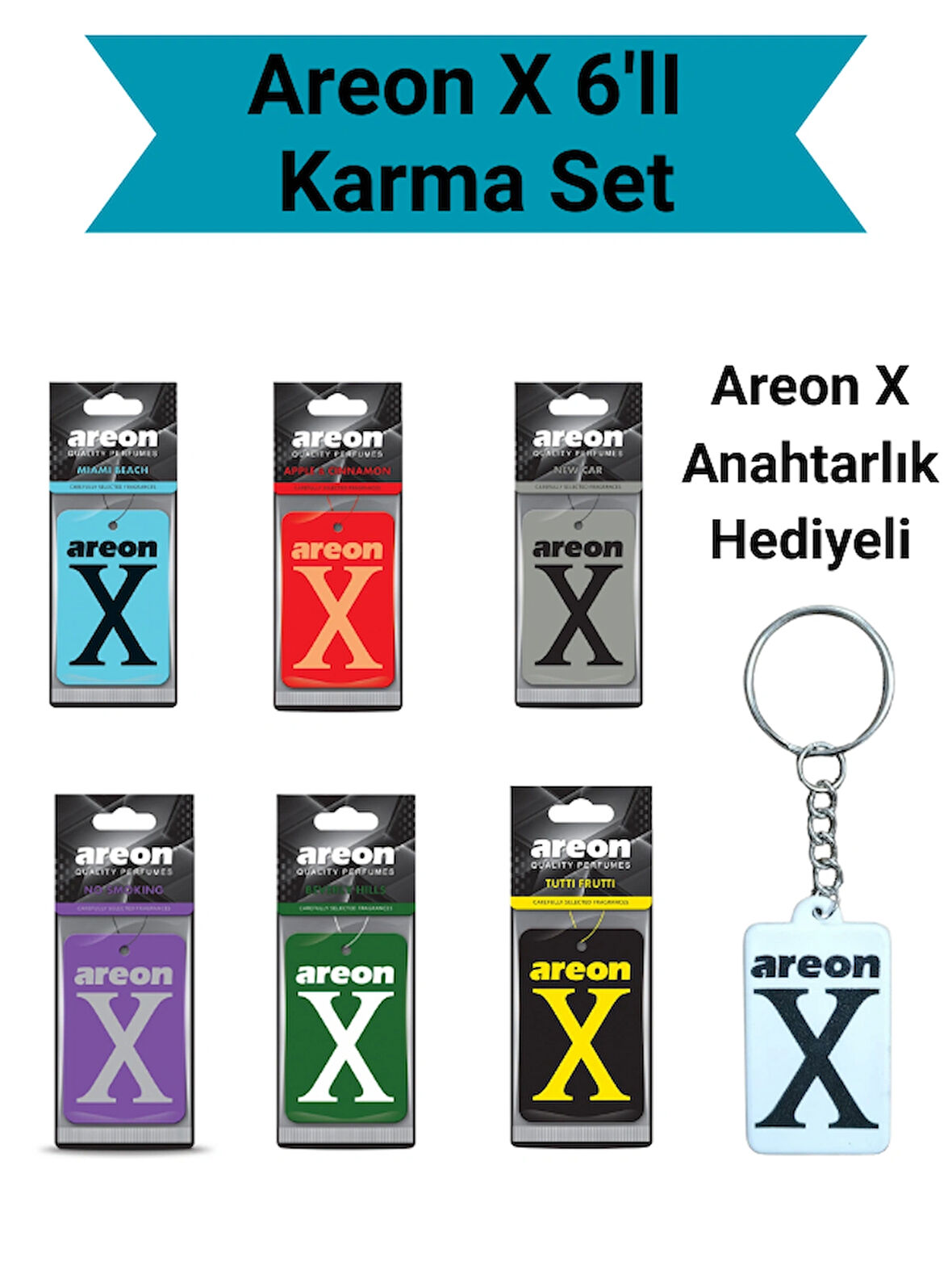 Areon X 6'li Süper Karma Set