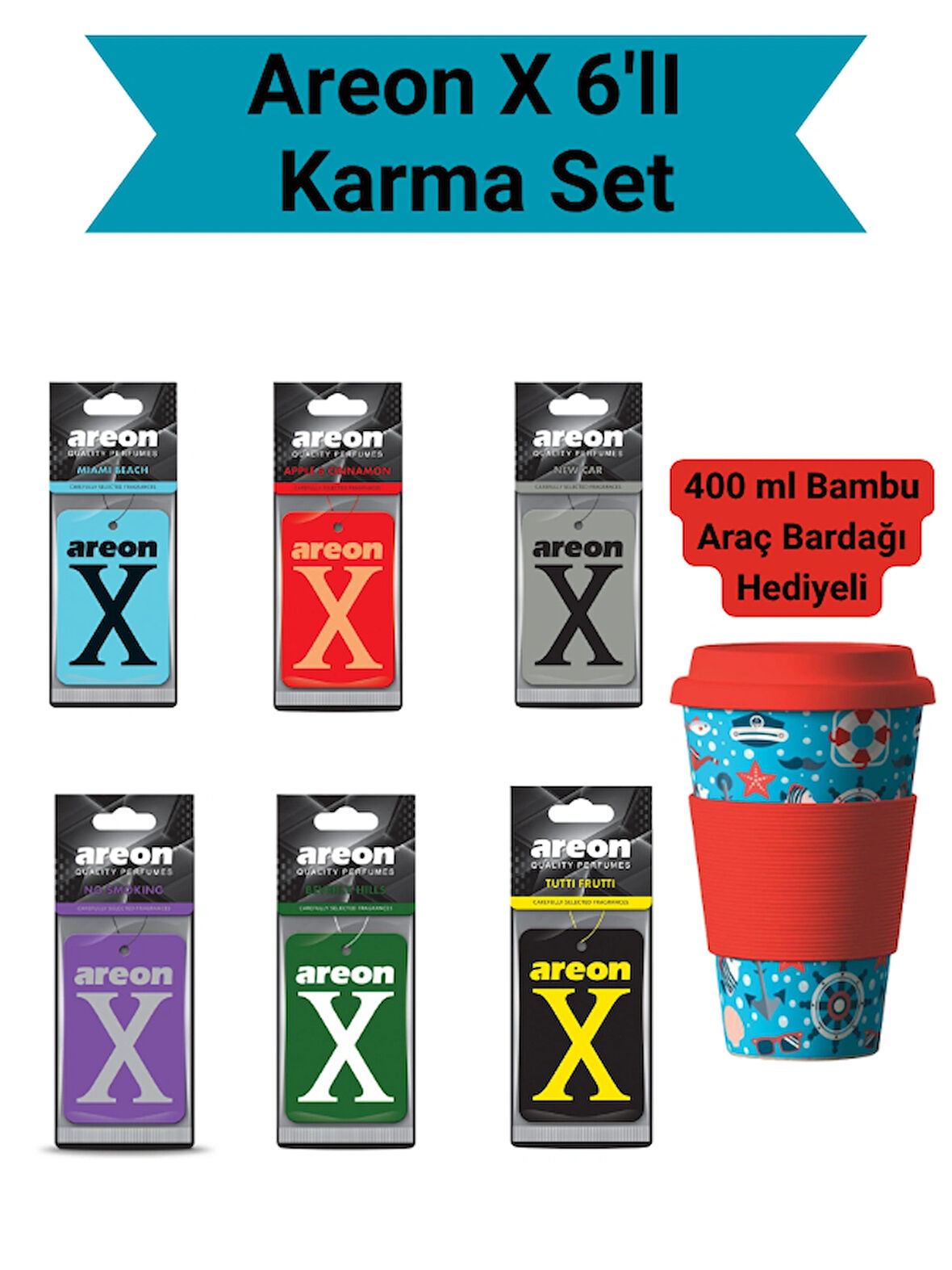 Areon X 6'li Süper Karma Set