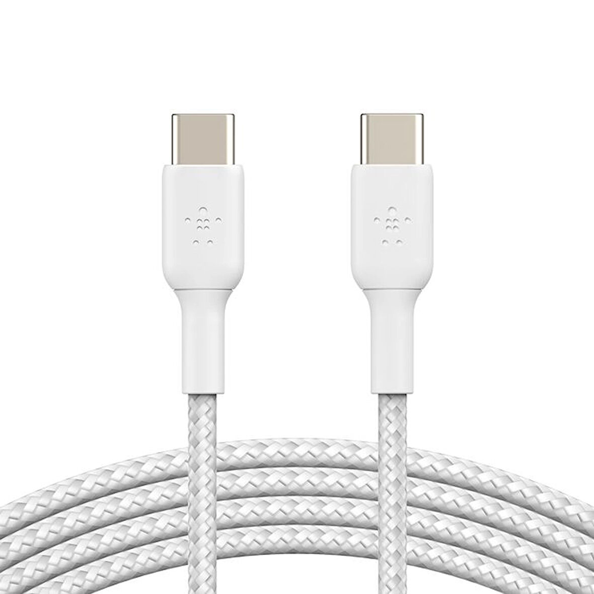 Belkin CAB004 Örgülü USB-C to USB-C 1M Kablo - Beyaz