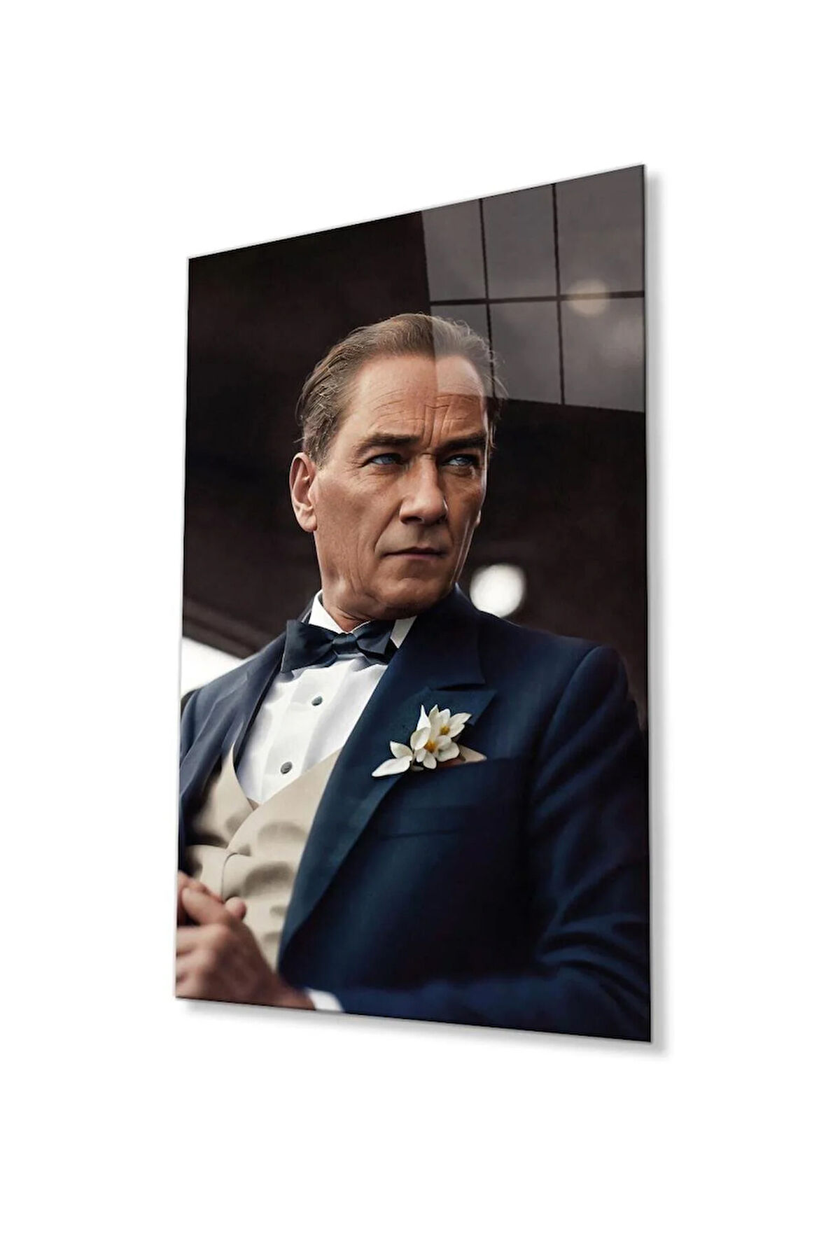 Atatürk Baskılı Cam Tablo 4mm Dayanıklı Temperli Cam