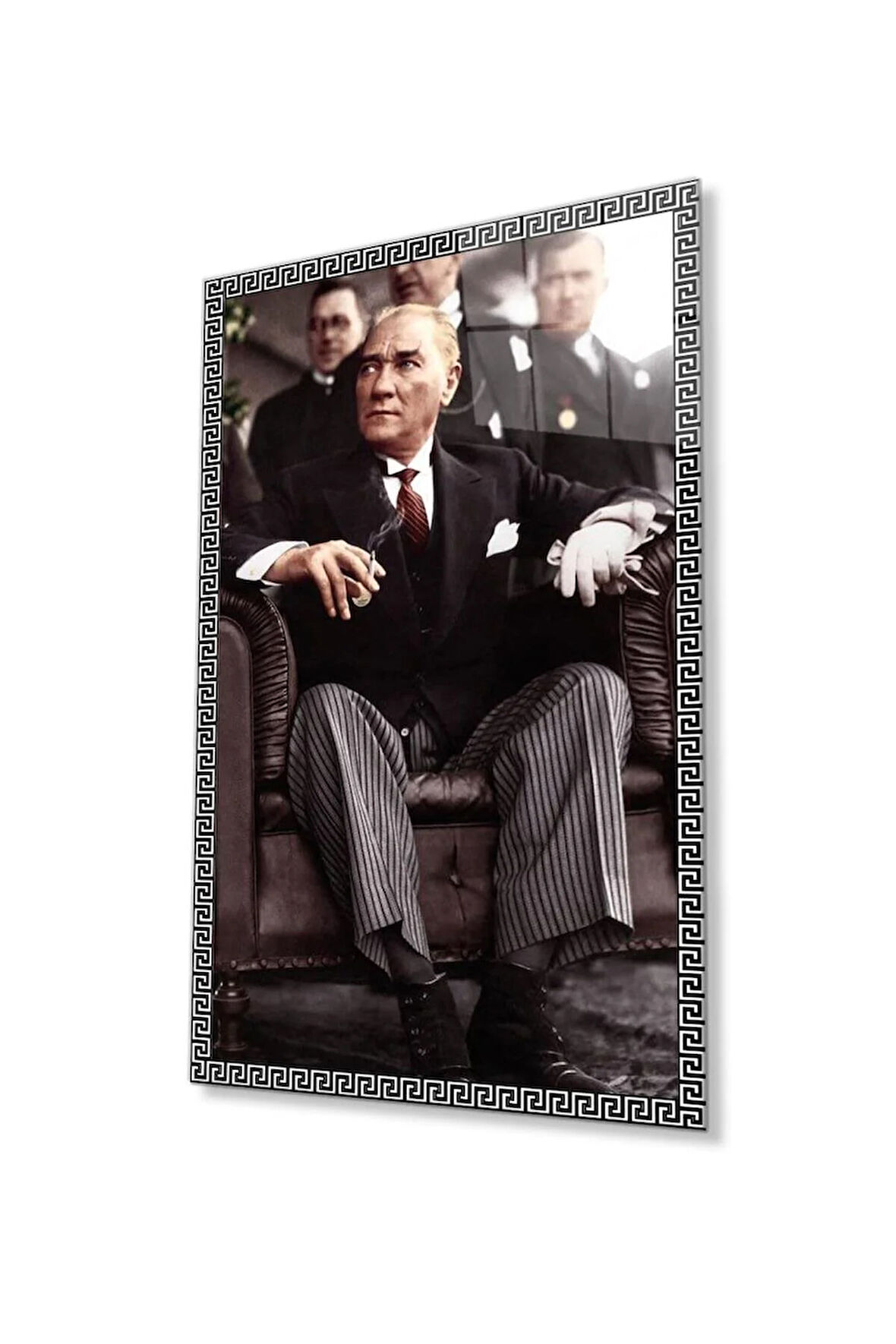 Atatürk Cam Tablo 4mm Dayanıklı Temperli Cam, Atatürk Glass Wall Art