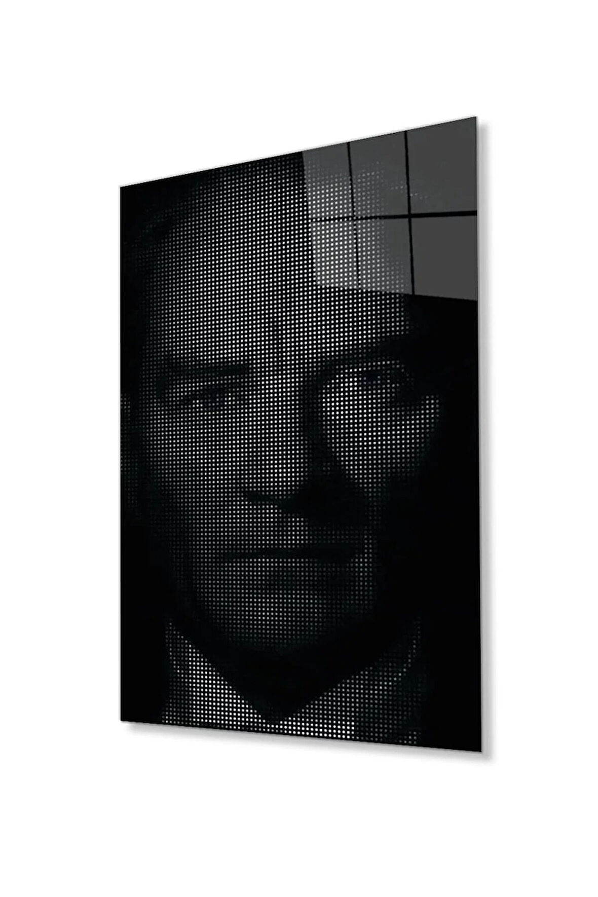 Atatürk Cam Tablo 4mm Dayanıklı Temperli Cam, Atatürk Glass Wall Art