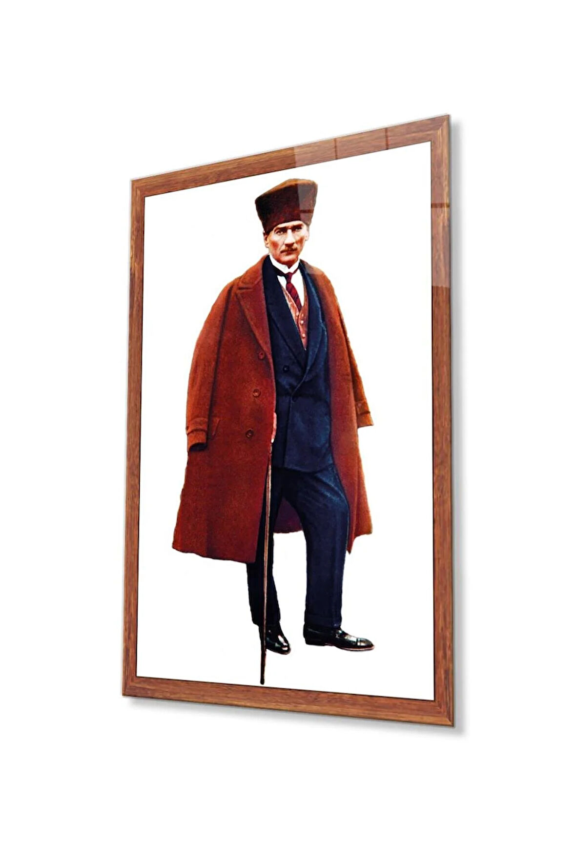 Atatürk Cam Tablo 4mm Dayanıklı Temperli Cam, Atatürk Glass Wall Art