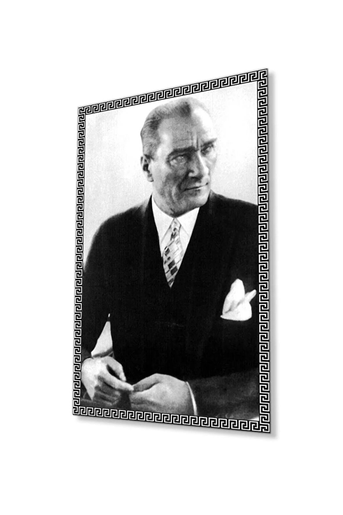 Atatürk Cam Tablo 4mm Dayanıklı Temperli Cam, Atatürk Glass Wall Art