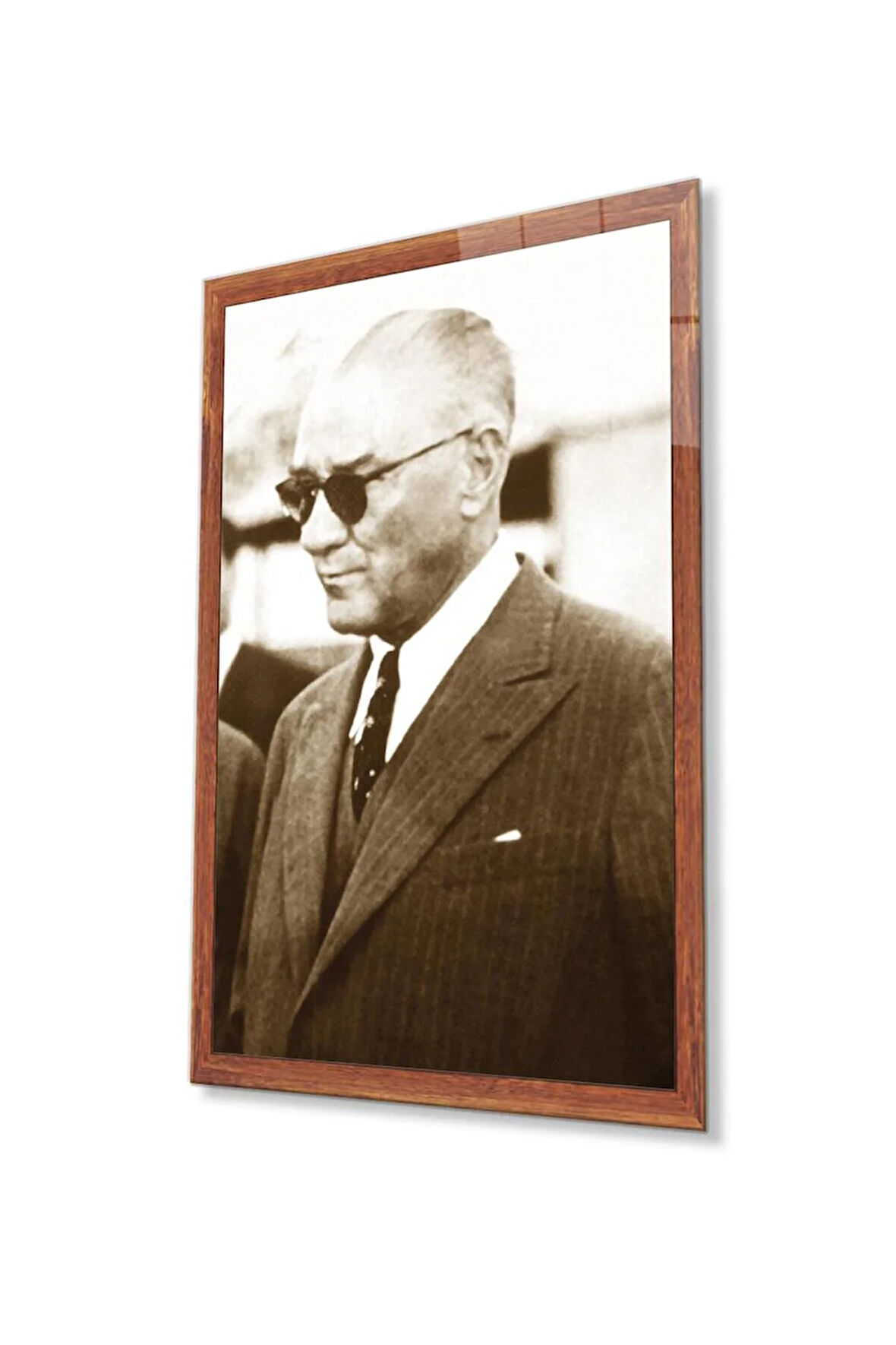 Atatürk Cam Tablo 4mm Dayanıklı Temperli Cam, Atatürk Glass Wall Art