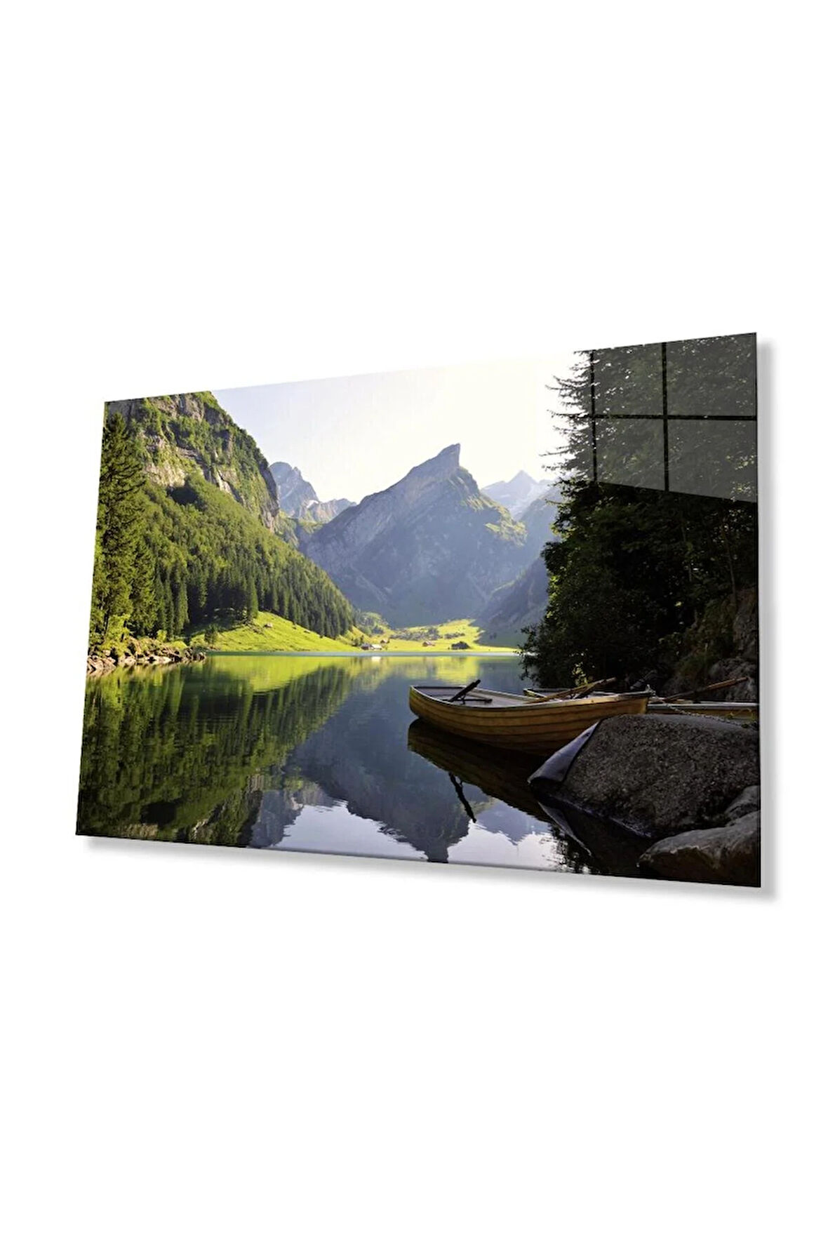 Manzara Cam Tablo 4mm Dayanıklı Temperli Cam View Glass Wall Art
