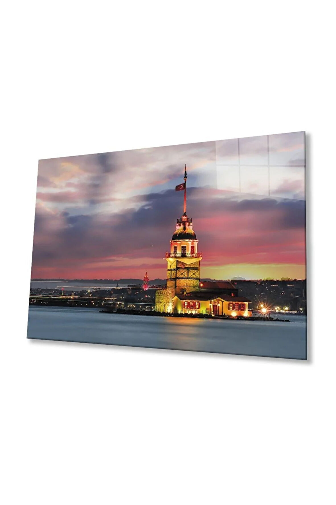 Kız Kulesi Cam Tablo