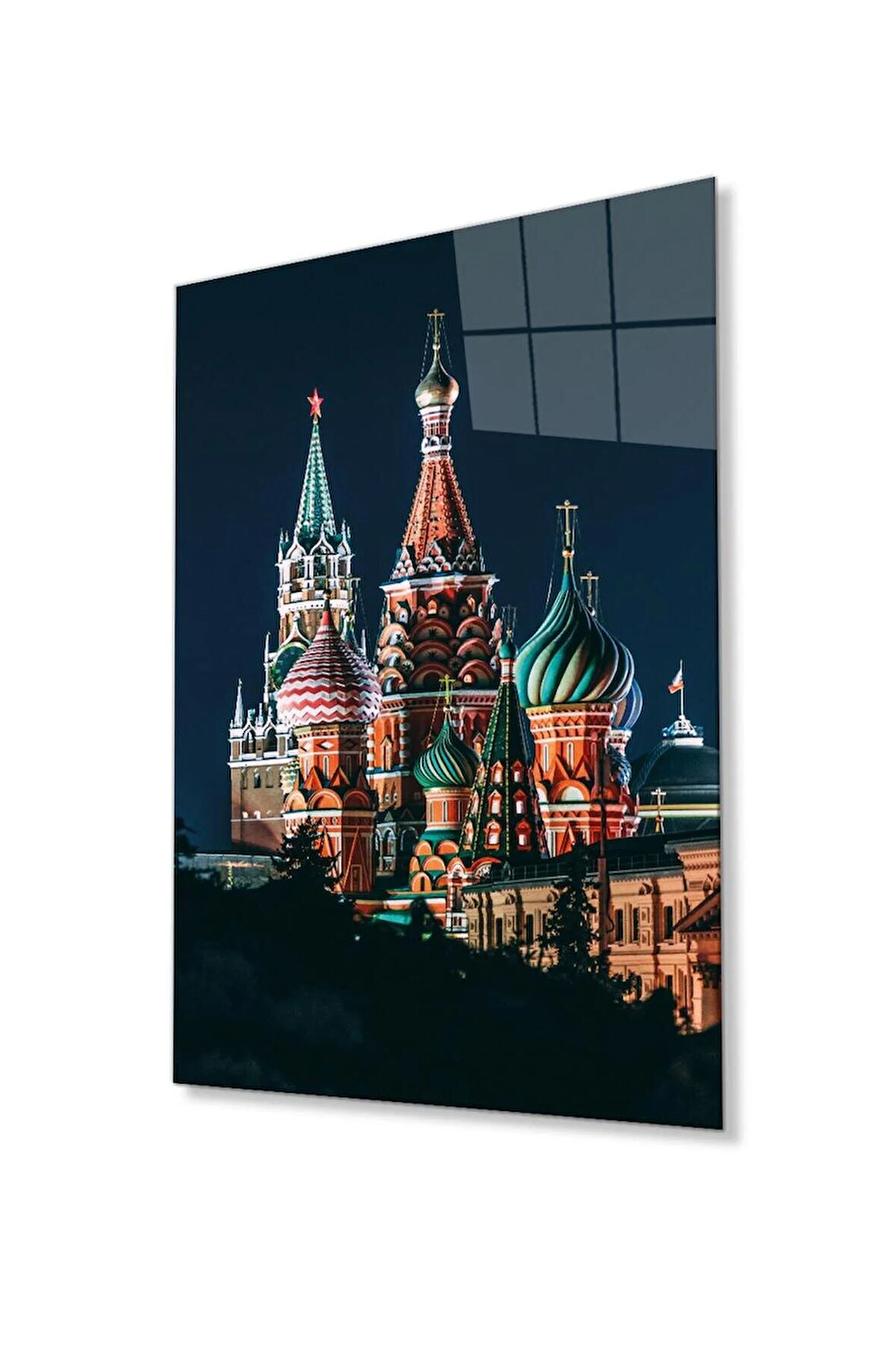 Moskova Cam Tablo 4mm Dayanıklı Temperli Cam, Moscow Glass Wall Decor