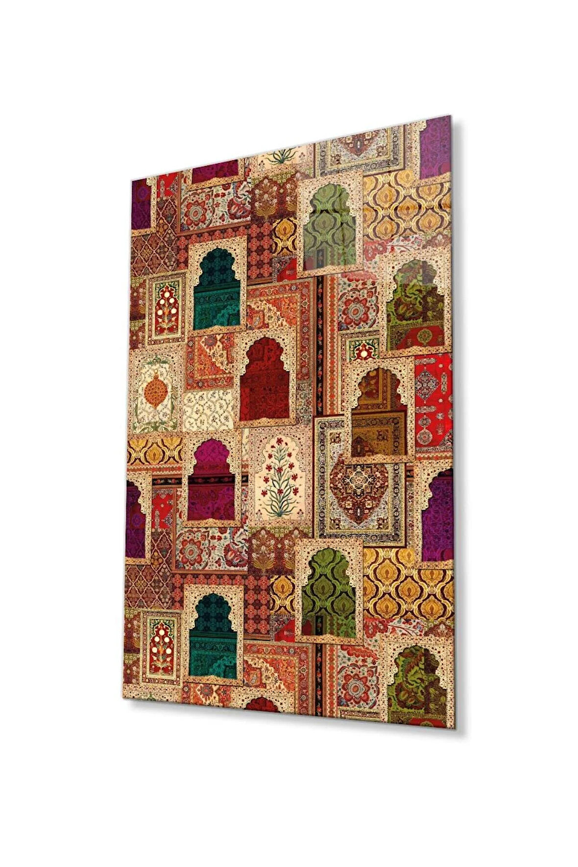 İslami Motif Cam Tablo 4mm Dayanıklı Temperli Cam