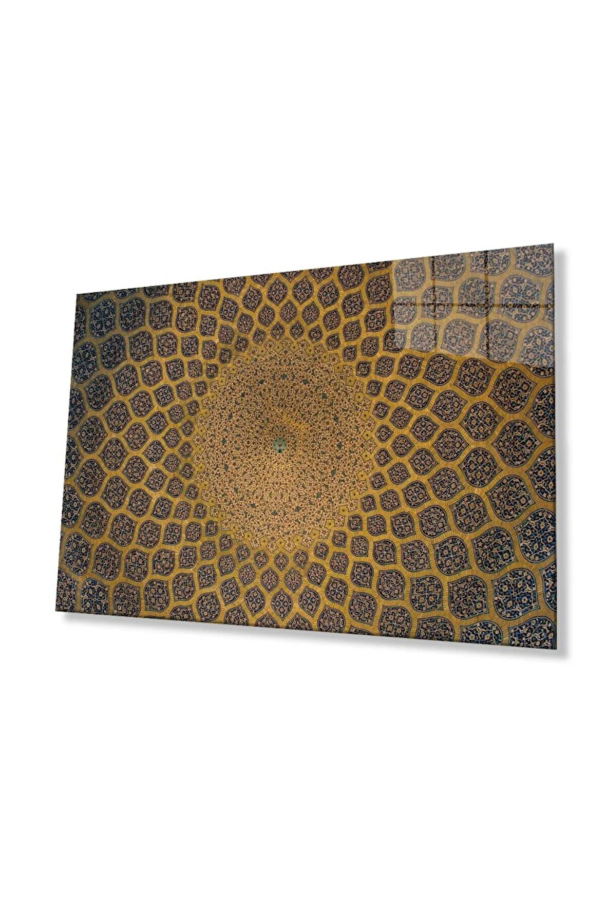 İslami Motif Cam Tablo 4mm Dayanıklı Temperli Cam