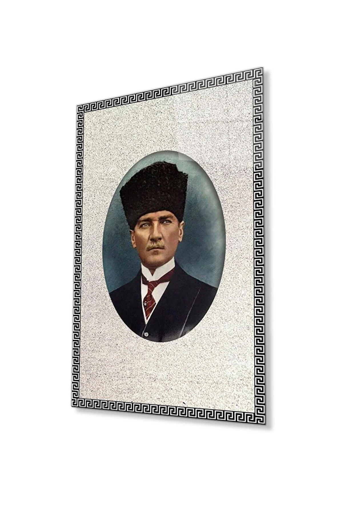 Atatürk Cam Tablo 4mm Dayanıklı Temperli Cam, Atatürk Glass Wall Art