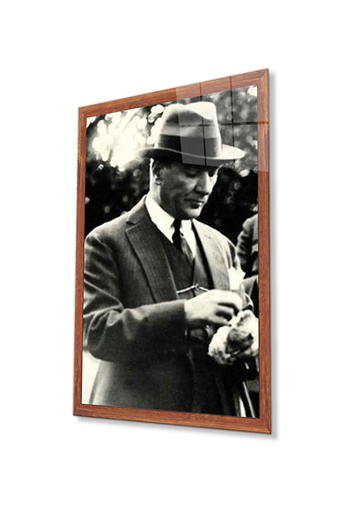 Atatürk Cam Tablo 4mm Dayanıklı Temperli Cam, Atatürk Glass Wall Art