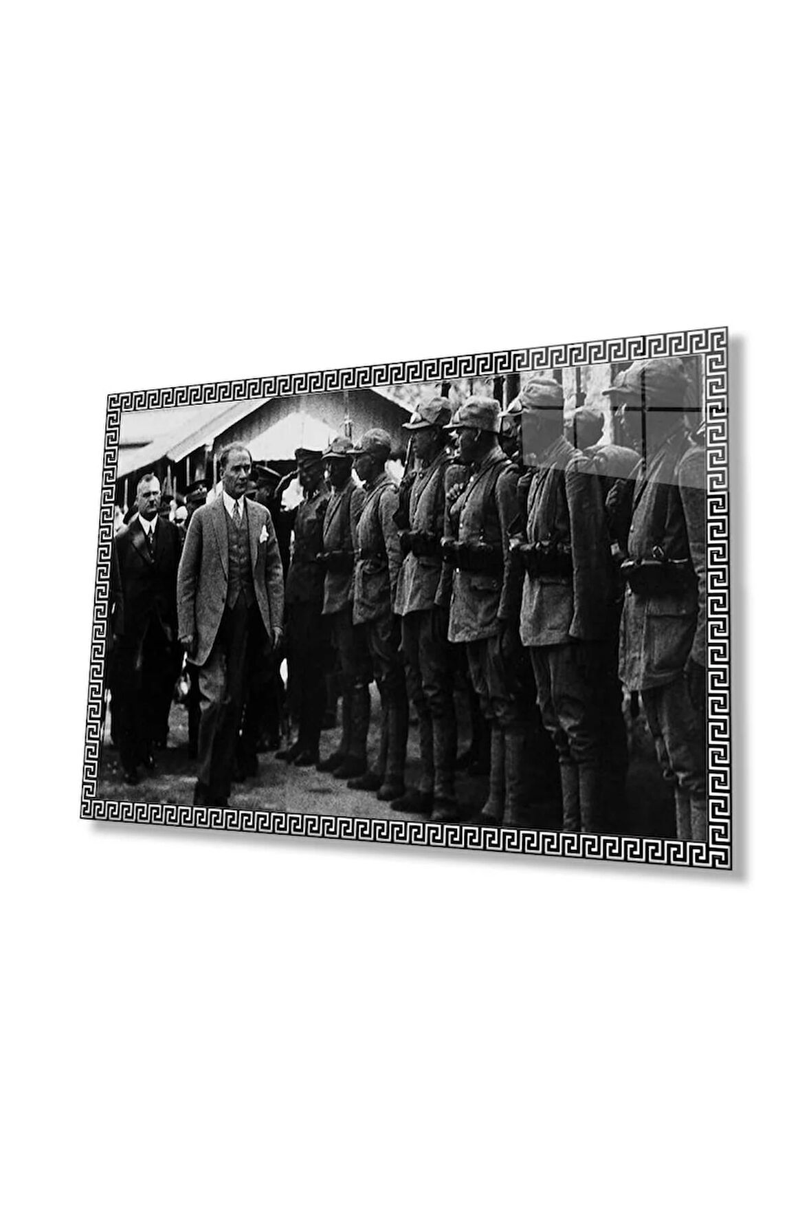 Atatürk Cam Tablo 4mm Dayanıklı Temperli Cam, Atatürk Glass Wall Art