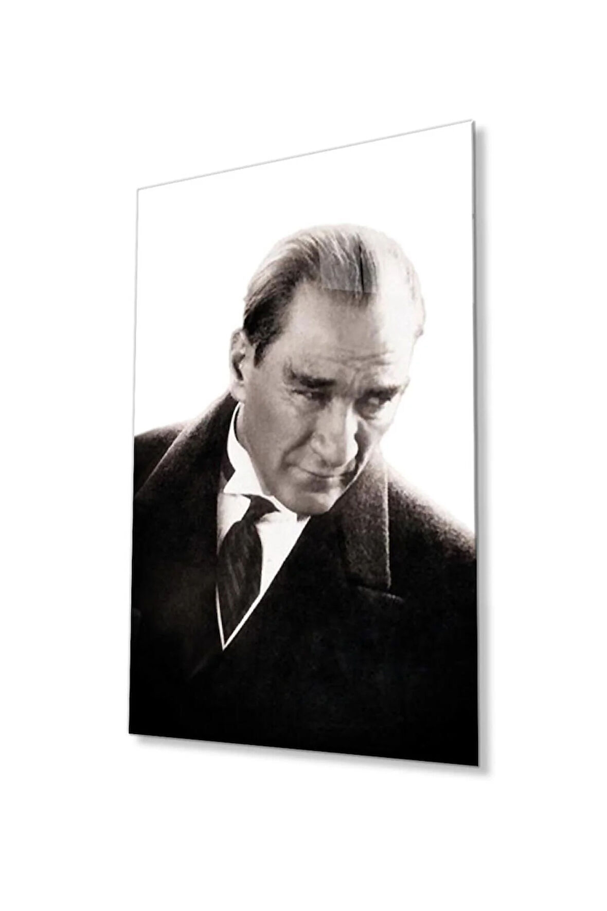 Atatürk Cam Tablo 4mm Dayanıklı Temperli Cam, Atatürk Glass Wall Art