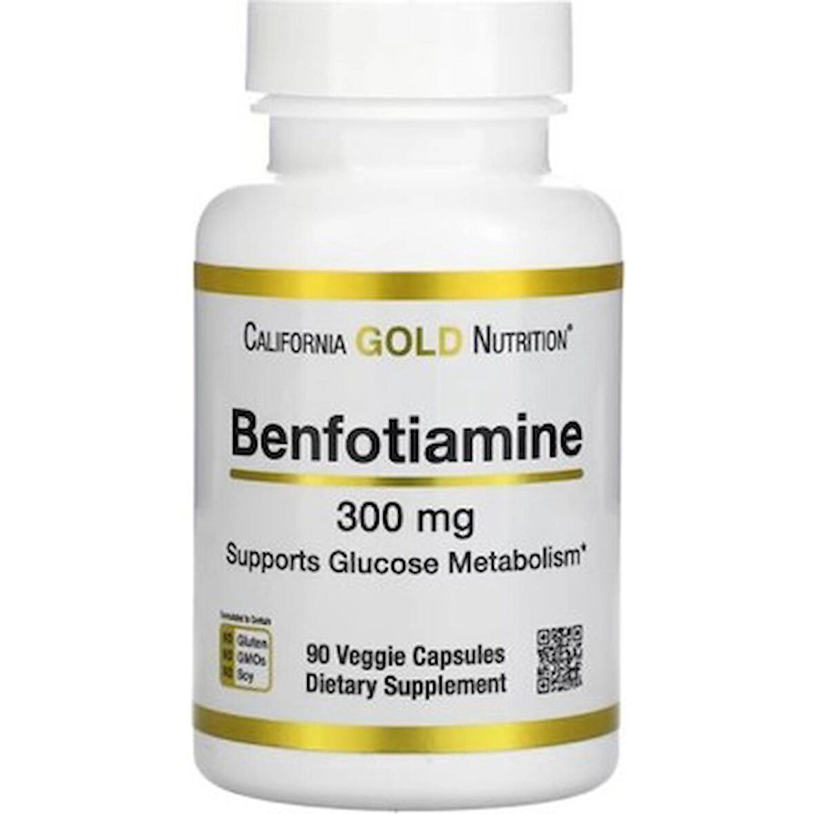 California Gold Nutrition California Gold Nutrition Benfotiamine 300 Mg, 90 Sebze Kapsül