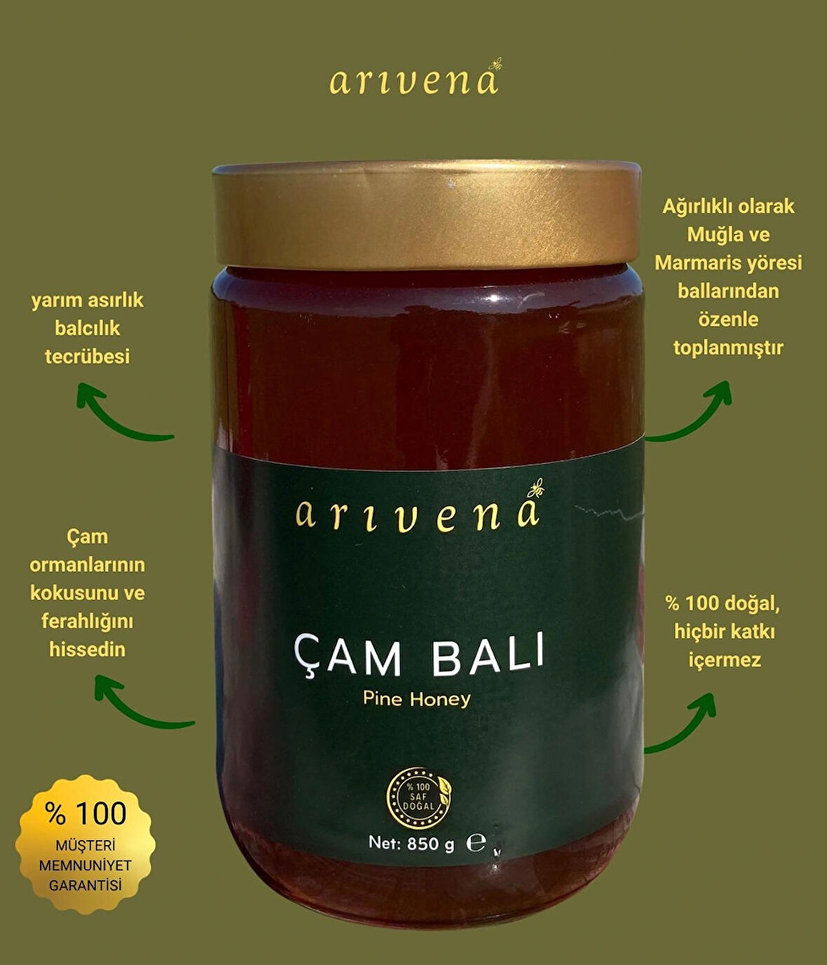 Çam Balı %100 Saf ve Doğal 850g