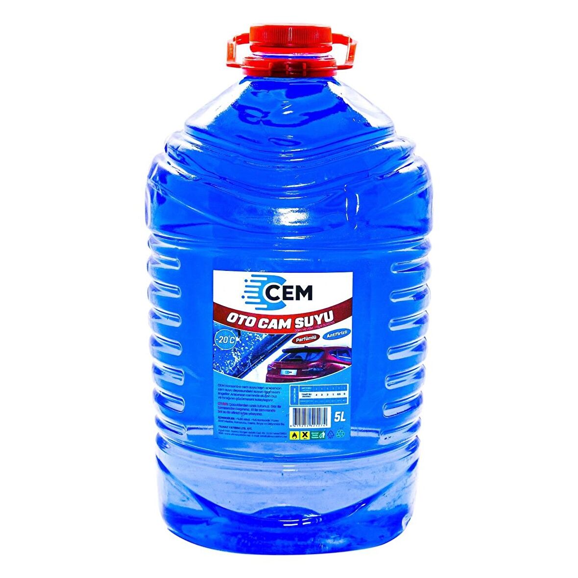 CEM CAR CARE Cam Suyu 5 LT Antifriz İçerikli -20 Derece