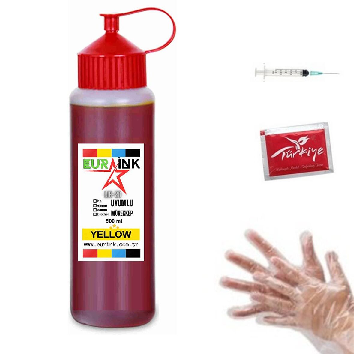 Canon Pixma G1460 Uyumlu Mürekkep 500ml Sarı