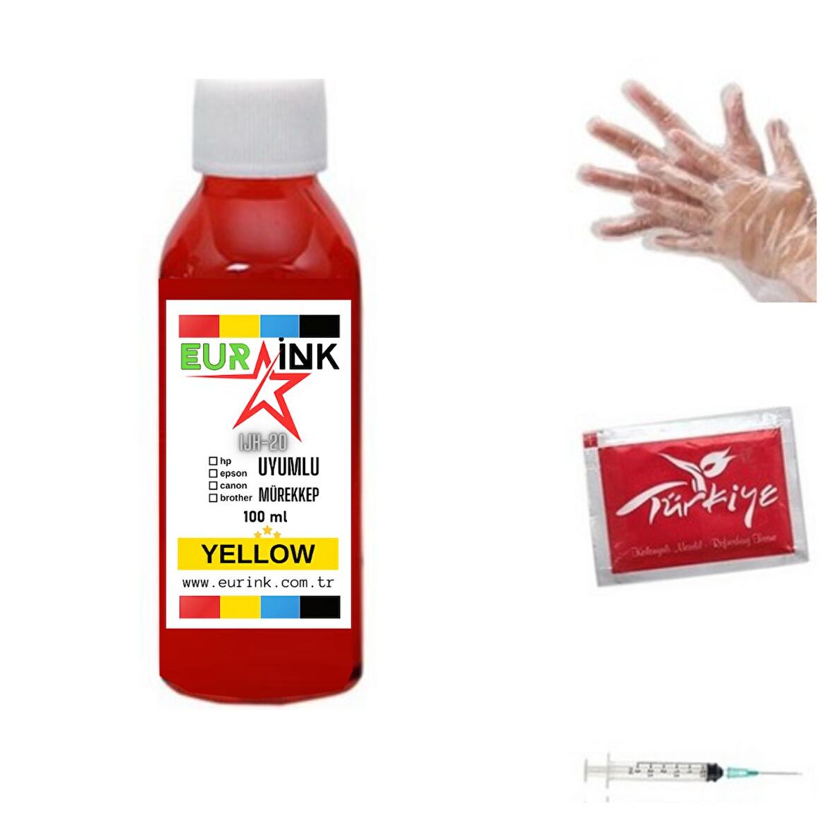 Canon Pixma G2400 Uyumlu Mürekkep 100ml Sarı
