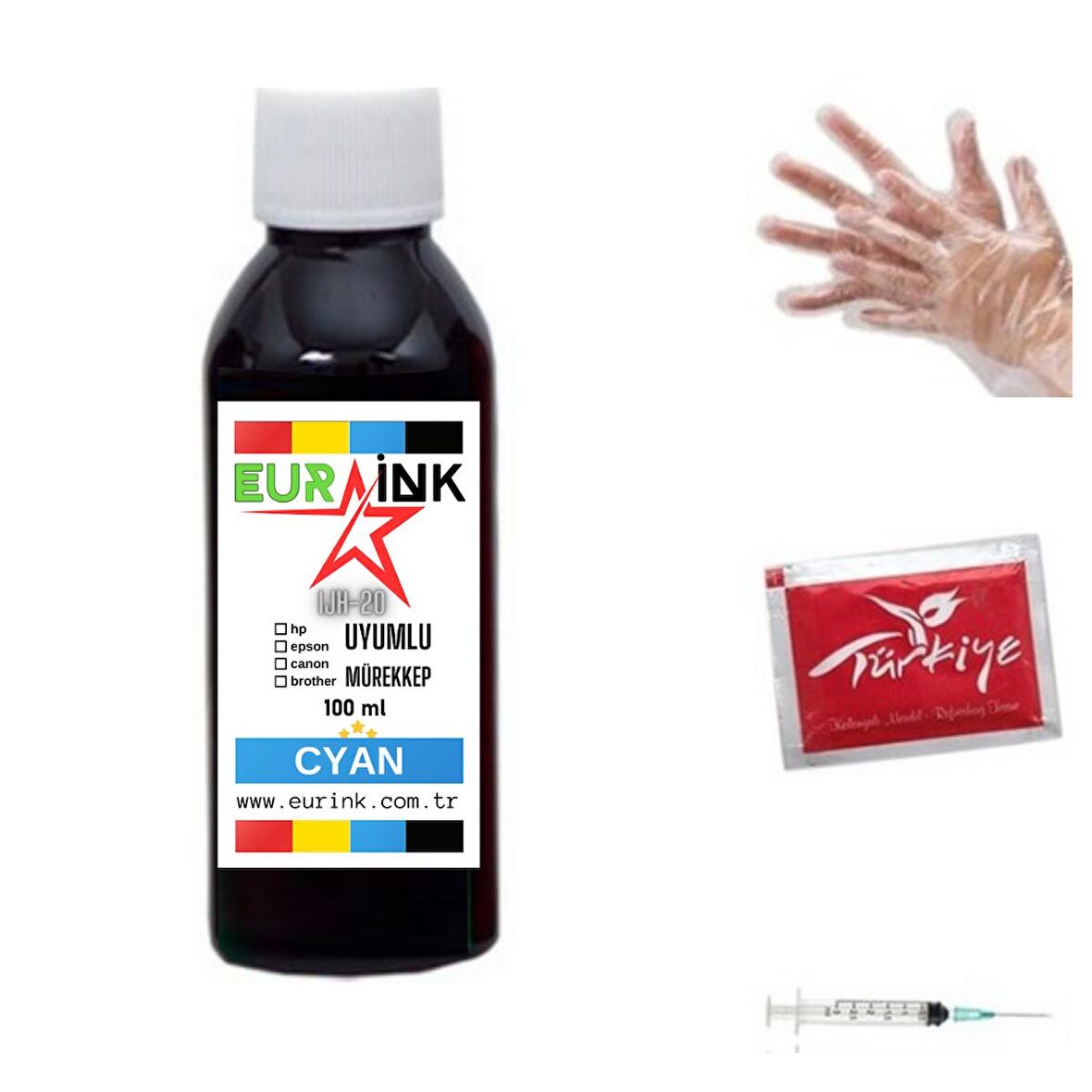 Canon Pixma G2460 Uyumlu Mürekkep 100ml Mavi