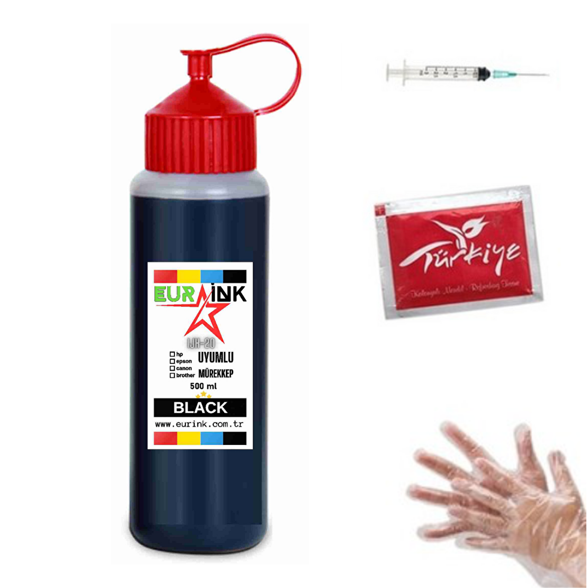 Canon Pixma G3415 Uyumlu Mürekkep 500ml Siyah