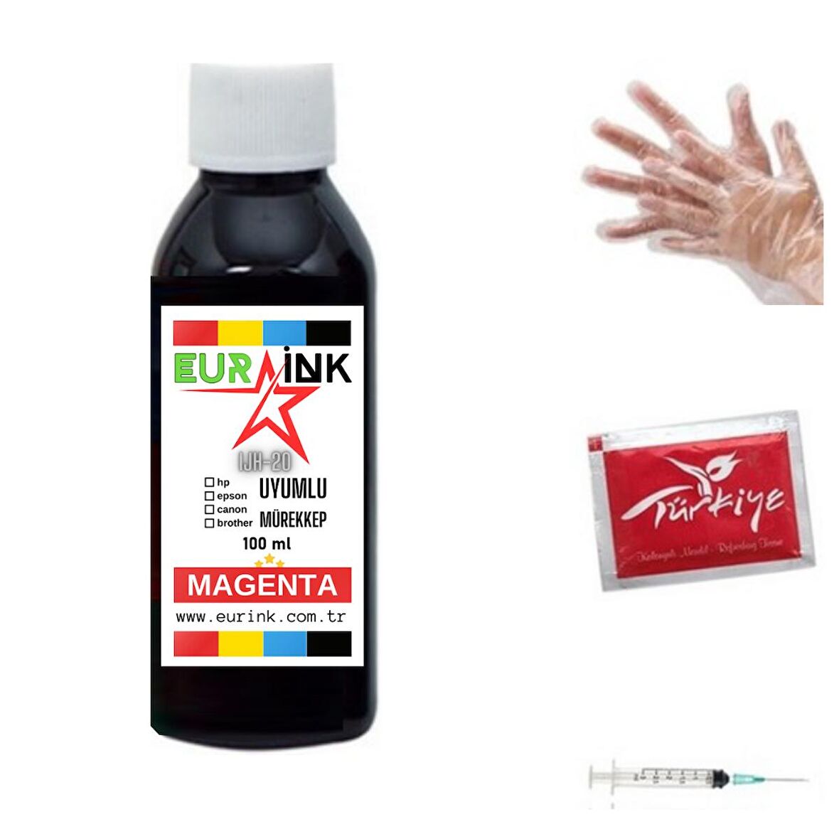Canon Pixma G2420 Uyumlu Mürekkep 100ml Kırmızı