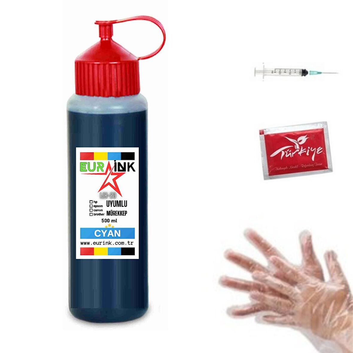 Canon Pixma G2415 Uyumlu Mürekkep 500ml Mavi