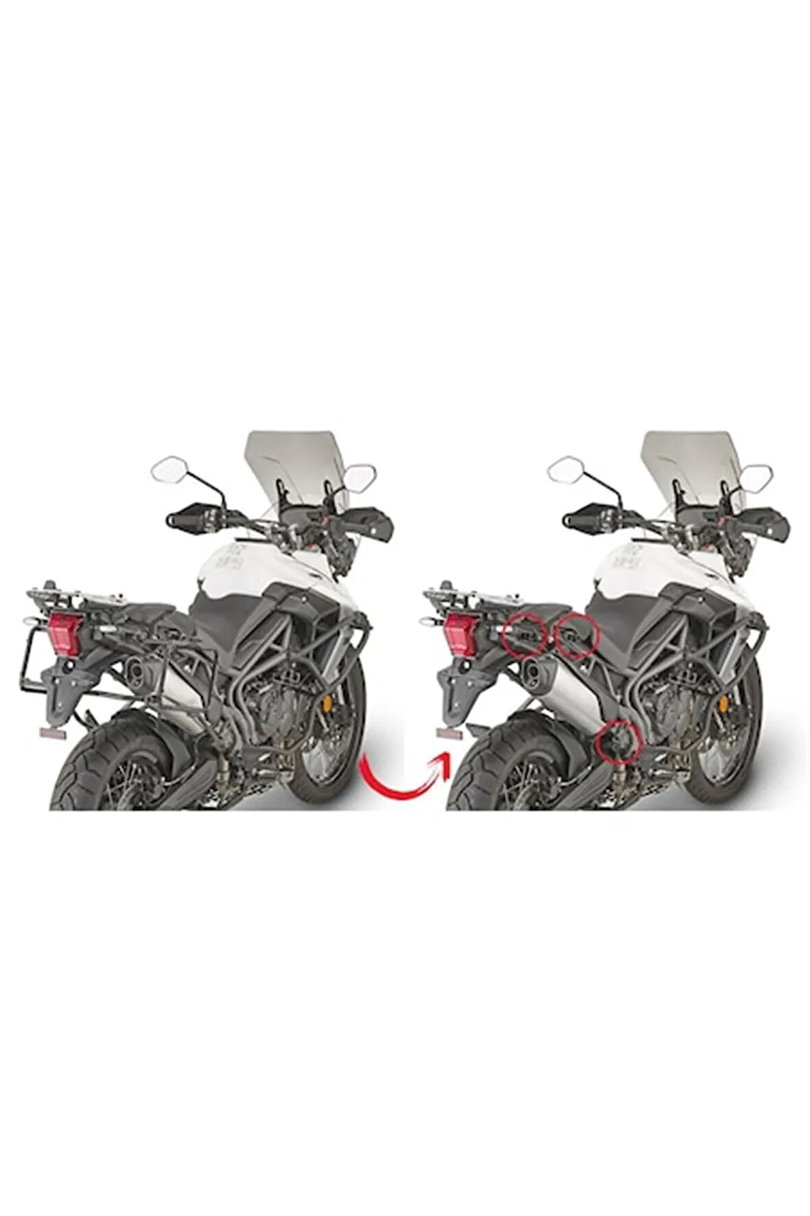 Gıvı Plr6413 Trıumph Tıger 800 Xc - 800 Xr (18) Yan Çanta Tasıyıc