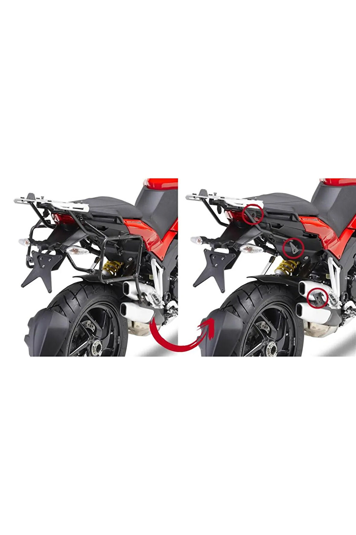 Plr7401 Ducatı Multıstrada 1200 (10-14) Yan Çanta Taşıyıcı