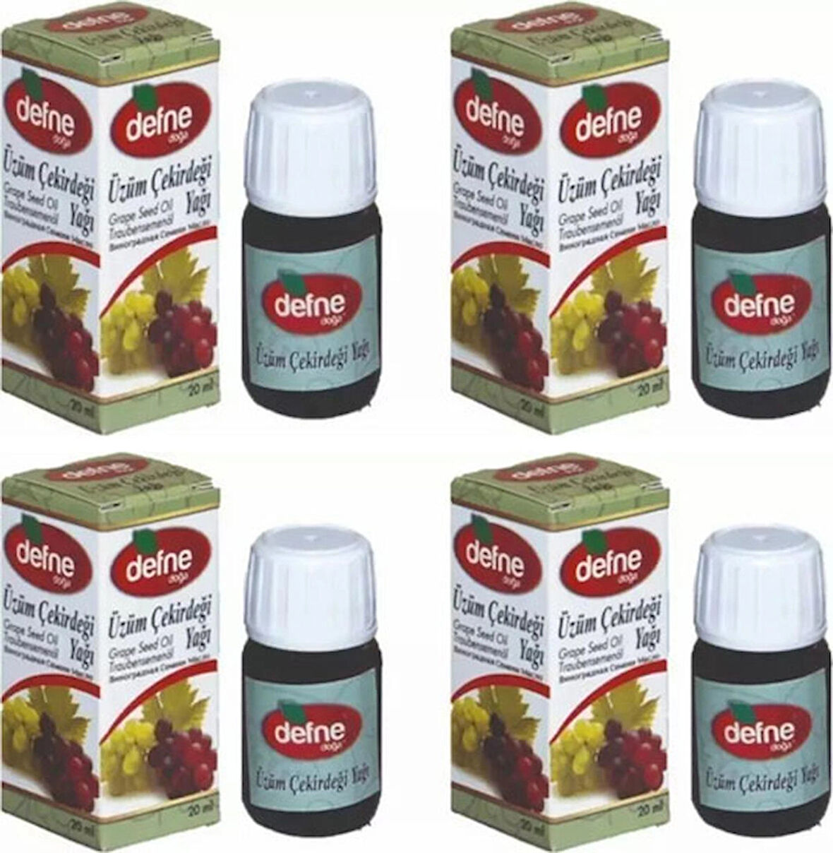 Üzüm Çekirdeği Yağı 20ML x 4 Adet