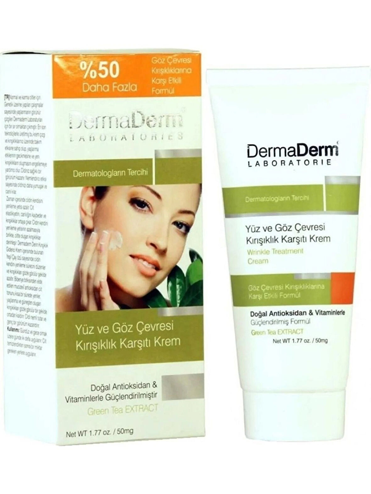 Dermaderm Yeşil Çay Özlü Bakım Kremi 100 gr