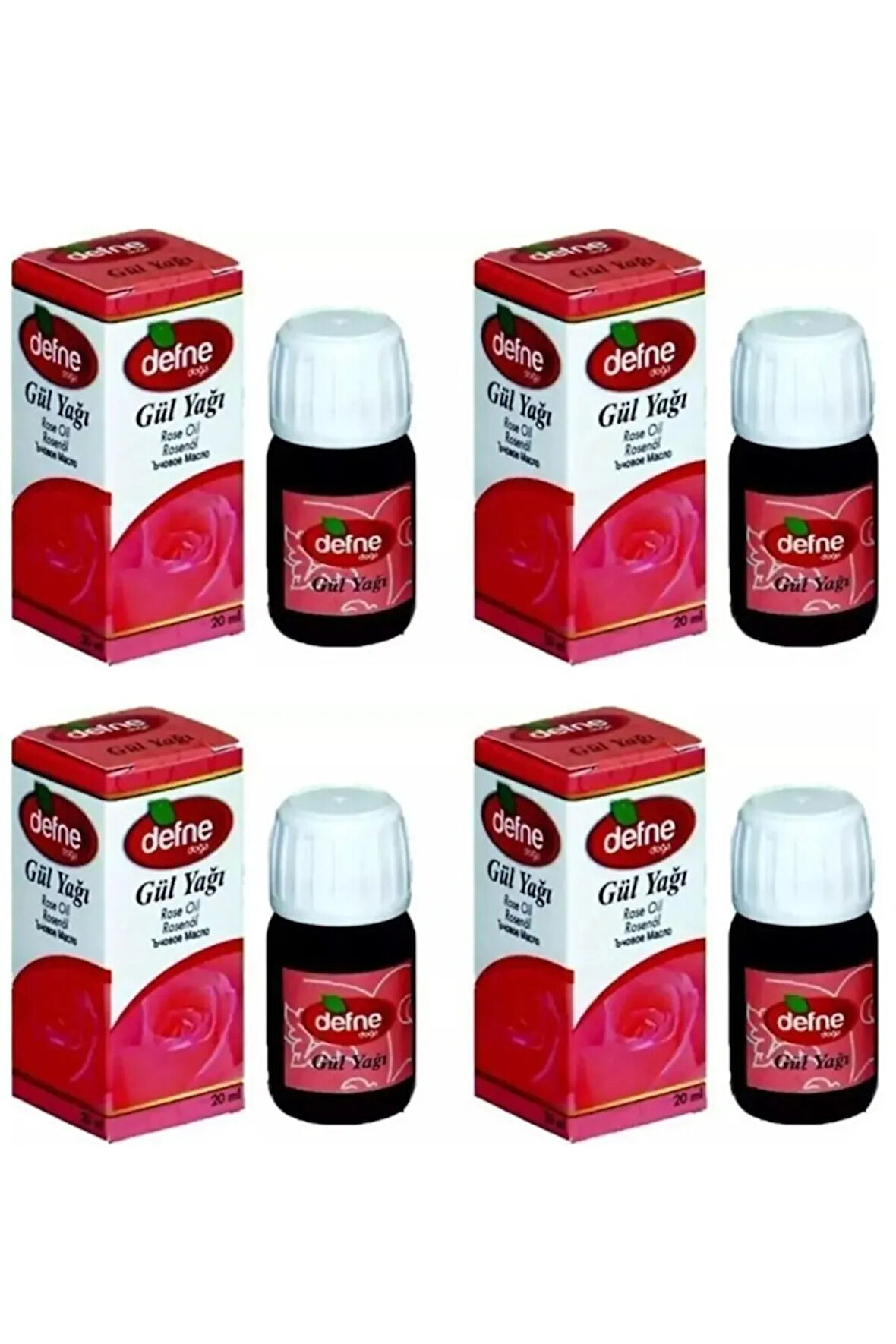 Gül Yağı 20ML x 4 Adet