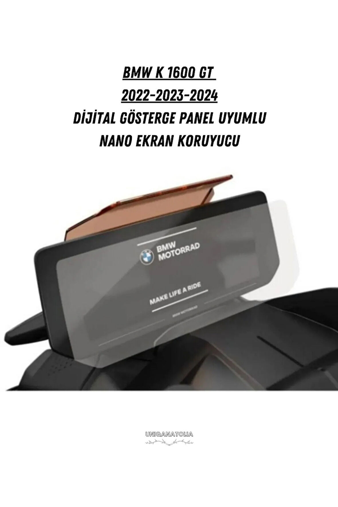 BMW K 1600 GT 2022 2023 2024 Dijital Gösterge Panel Uyumlu Nano Ekran Koruyucu