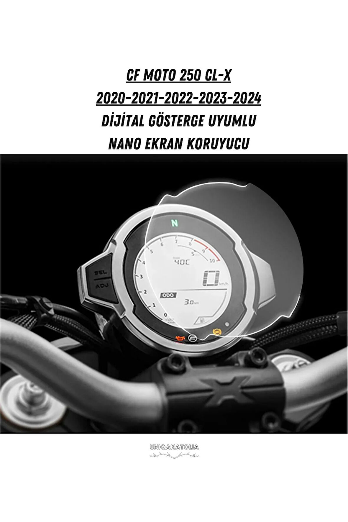 Cf Moto 250 Cl-X 2020 2021 2022 2023 2024 Dijital Gösterge Uyumlu Nano Ekran Koruyucu