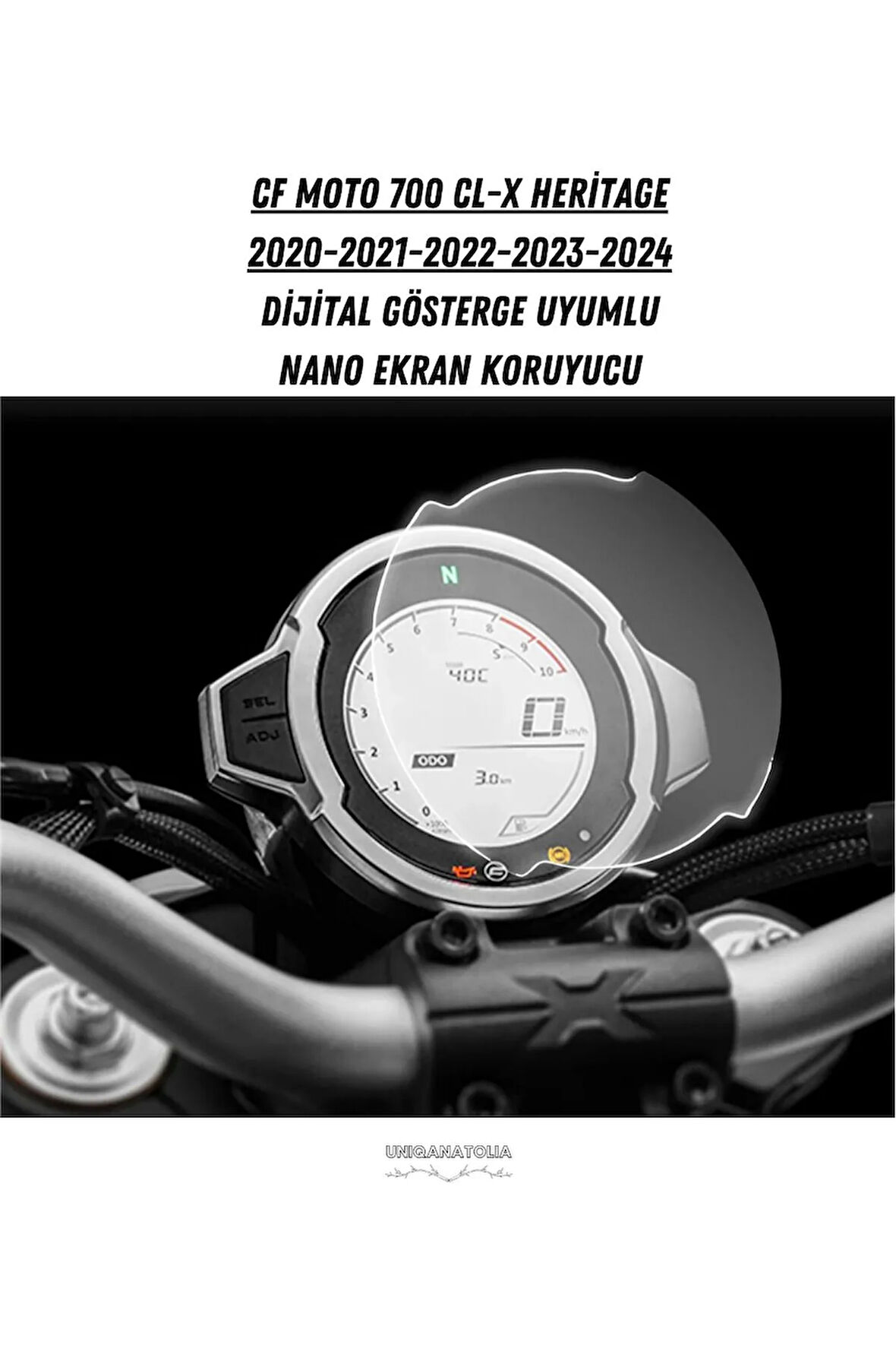 Cf Moto 700 Cl-X Heritage 2020 2021 2022 2023 2024 Dijital Gösterge Uyumlu Nano Ekran Koruyucu