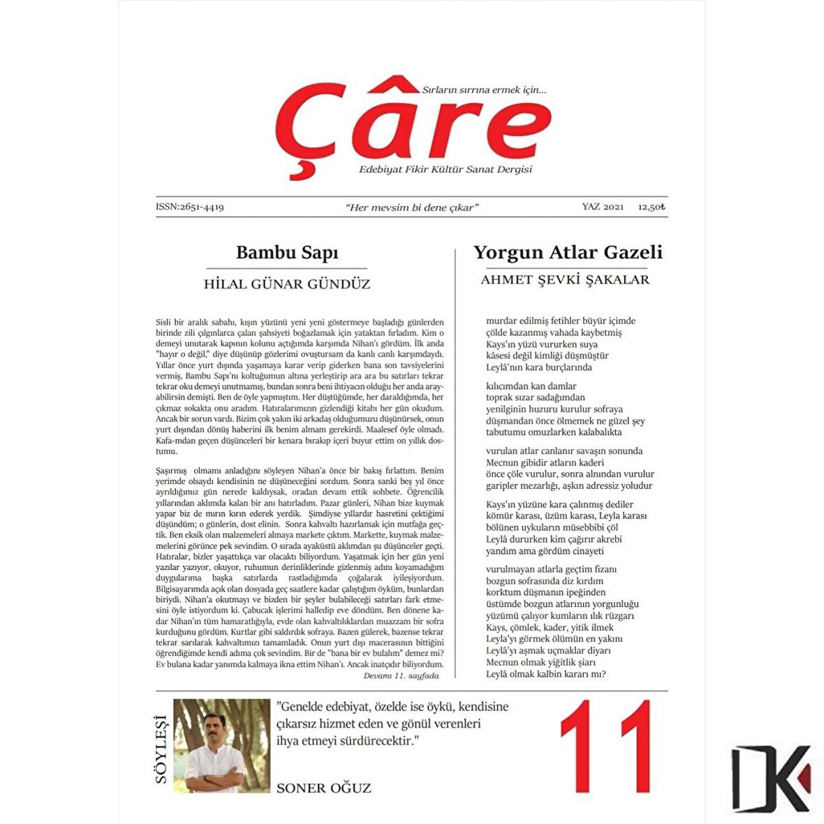 Çâre 11.Sayı Yaz 2021