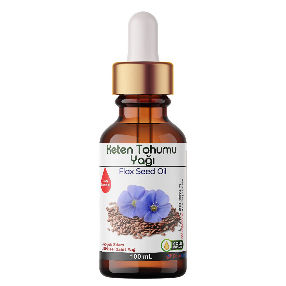 Keten Tohumu Yağı - 100 mL (Uçucu Yağ,Buhardanlık Esansı,Oda Kokusu)